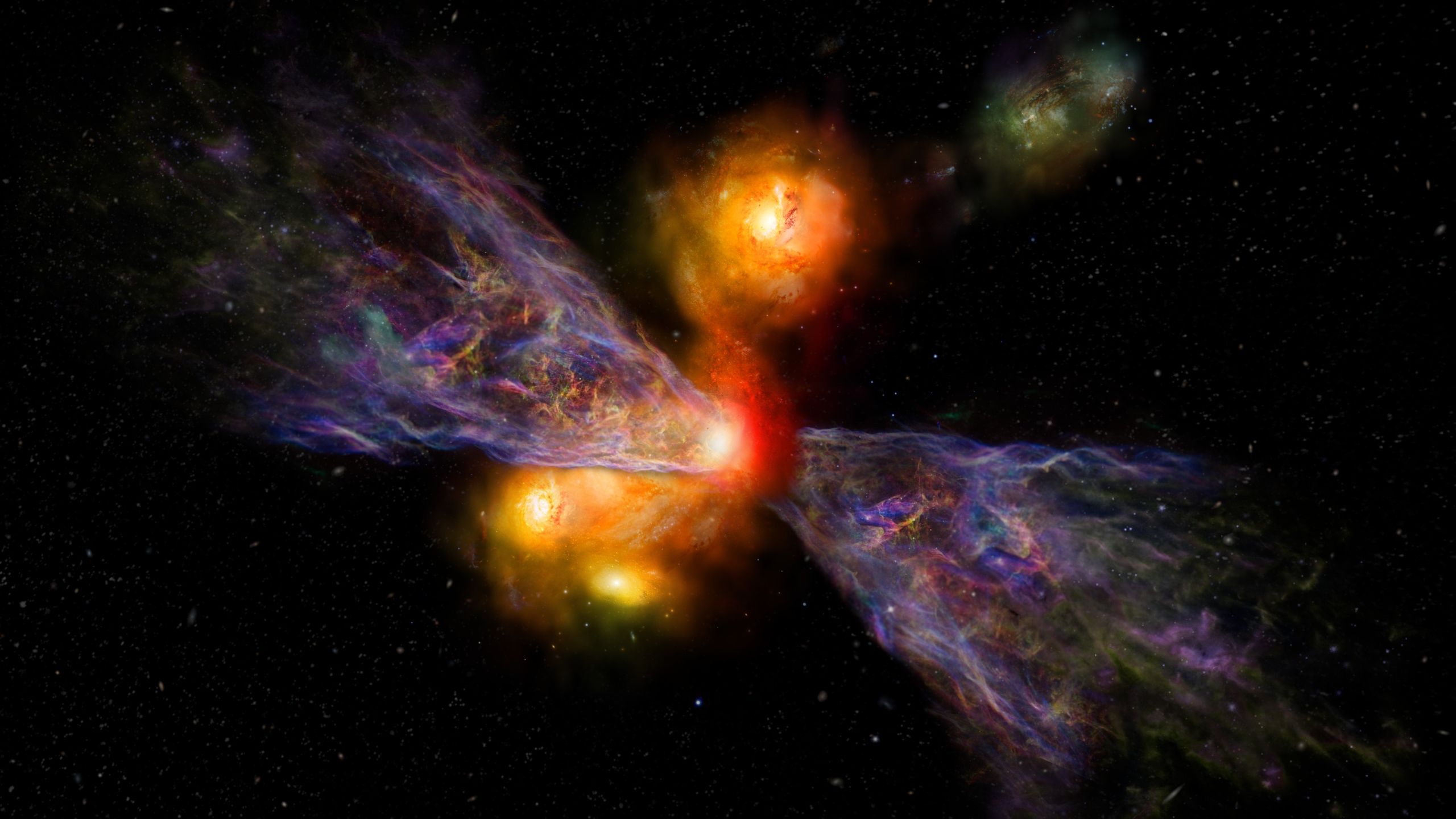 James Webb Telescope Detects Galaxy-Killing Wind Near Dawn of Time